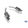 Silent rear duplex stainless steel 2x76mm type 13 for BMW Z3 M