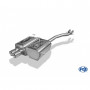Silencieux arrière inox 2x80mm type 13 pour BMW Z4 TYPE E85 (non Facelift)