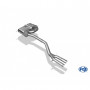 Silencieux arrière inox 2x80mm type 13 pour BMW Z4 TYPE E85 (non Facelift)