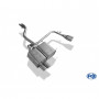 Silent rear duplex stainless steel 2x76mm type 17 for BMW Z4 TYPE E85 (non Facelift)