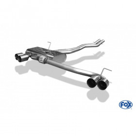 Silencieux arrière duplex inox 2x80mm type 10 pour BMW Z4 TYPE E85 (Facelift)