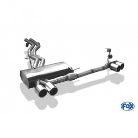 Silent rear duplex stainless steel duplex type 12 for BMW Z4 TYPE E85 (Facelift)