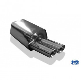 Silent stainless steel rear 2x80mm type 25 for BMW Z4 TYPE E89 S-DRIVE 23I