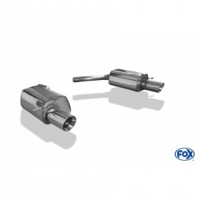 Silent rear duplex stainless steel 1x100mm type 25 for BMW Z4 TYPE E89 S-DRIVE 35I