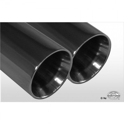 Silent rear duplex stainless steel 2x100mm type 25 for CADILLAC ESCALADE