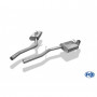 Silent rear duplex stainless steel 1x100mm type 16 for CHEVROLET CAMARO