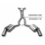 Silent rear duplex stainless steel 1x100mm type 16 for CHEVROLET CAMARO