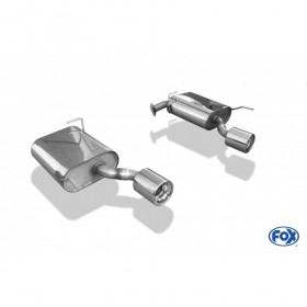 Silent rear duplex stainless steel 1x100mm type 13 for CHEVROLET CAPTIVA TYPE KLAC