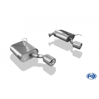 Silencieux arrière duplex inox 1x100mm type 13 pour CHEVROLET CAPTIVA TYPE KLAC