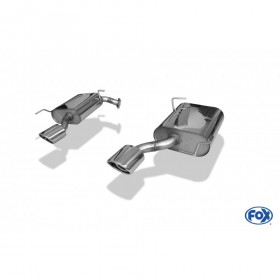 Silent rear duplex stainless steel 1x115x85mm type 33 for CHEVROLET CAPTIVA TYPE KLAC