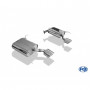 Silent rear duplex stainless steel 1x115x85mm type 33 for CHEVROLET CAPTIVA TYPE KLAC