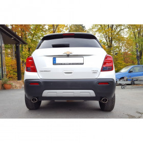Silencieux arrière duplex inox 1x115x85mm type 38 pour CHEVROLET TRAX 4X4