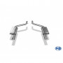 Silent rear duplex stainless steel 1x100mm type 17 for CHRYSLER 300C