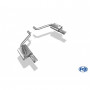 Silent rear duplex stainless steel 1x100mm type 17 for CHRYSLER 300C