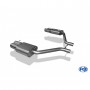 Silent rear duplex stainless steel 2x100mm type 17 for CHRYSLER 300C