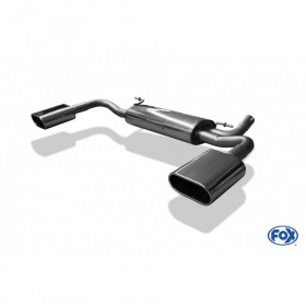 Silent rear duplex stainless steel 1x160x80mm type 52 for CHRYSLER GRAND VOYAGER II TYPE GS