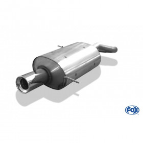 Silencieux arrière inox 1x90mm type 13 pour CHRYSLER PT-CRUISER BERLINE/CABRIOLET