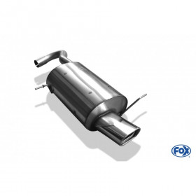 Silencieux arrière inox 1x135x85mm type 53 pour CHRYSLER PT-CRUISER BERLINE/CABRIOLET