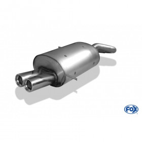 2x76mm stainless steel silent for CHRYSLER PT-CRUISER BERLINE/CABRIOLET