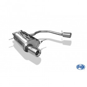 Silent rear duplex stainless steel 1x100mm type 13 for CHRYSLER PT-CRUISER BERLINE/CABRIOLET