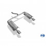 Silencieux arrière duplex inox 1x115x85mm type 33 pour CHRYSLER SEBRING TYPE JR COUPE/CABRIOLET