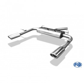 Silent rear duplex stainless steel 1x115x85mm type 33 for CHRYSLER SEBRING TYPE JS COUPE/CABRIOLET