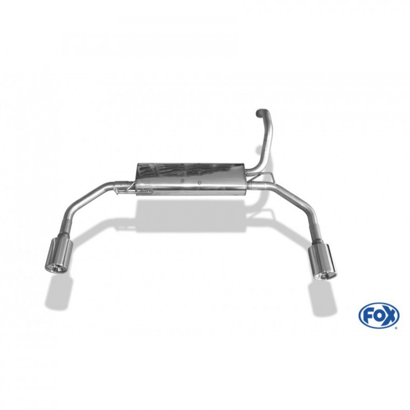 Pot D'échappement Arrière Pour Citroën C1 1.0i (2005-2014) - Kit Complet De Montage Inclus
