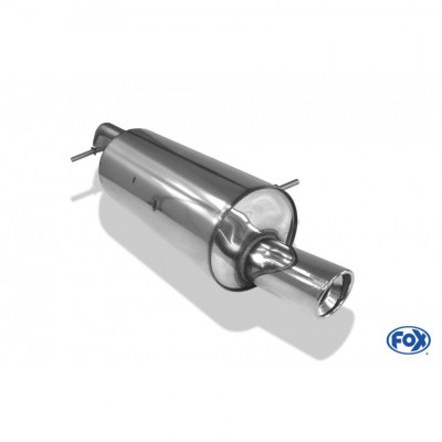 Silencieux arrière inox 1x90mm type 17 pour CITROËN C3