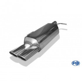 Silent stainless steel rear 2x106x71mm type 32 for CITRO-N C4 BERLINE TYPE B7