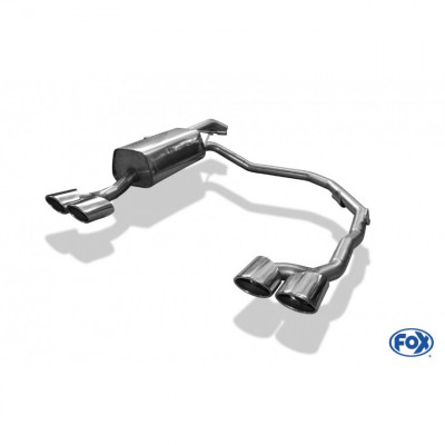 Silent rear duplex stainless steel 2x106x71mm type 32 for CITRO-N C4 BERLINE TYPE B7