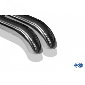 Silencieux arrière inox 2x50mm type 26 pour CITROËN C5 BERLINE/BREAK