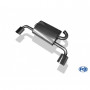 Silencieux arrière duplex inox 1x135x80mm type 53 pour CITROËN C-CROSSER