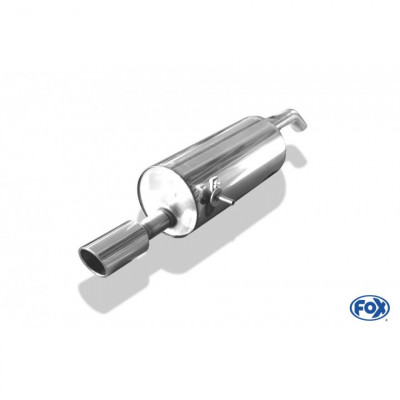 Silent rear duplex stainless steel 1x90mm type 16 for CITRO-N DS3