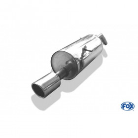 Silencieux arrière duplex inox 1x100mm type 16 pour CITROËN DS3