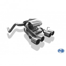 Stainless rear stainless steel 4x100mm type 12 for CORVETTE C6