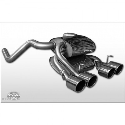 Stainless rear stainless steel 4x100mm type 16 for CORVETTE C6