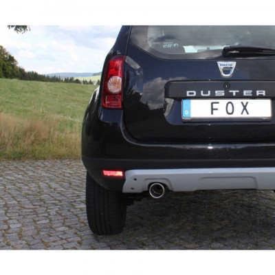 Silent stainless steel rear 1x90mm type 12 for DACIA DUSTER 4x2 (Traction)