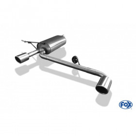 Silent rear duplex stainless steel 1x90mm type 16 for DACIA DUSTER 4x2 (Traction)