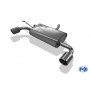 Silencieux arrière duplex inox 1x90mm type 16 pour DACIA DUSTER 4x4