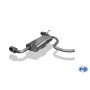 Silent rear duplex stainless steel 1x90mm type 16 for DACIA DUSTER 4x4