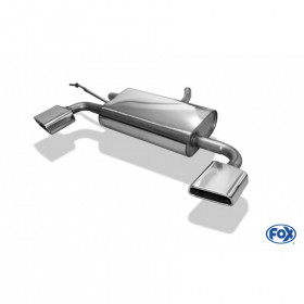 Silent rear duplex stainless steel 1x145x65mm type 59 for DACIA DUSTER 4x4