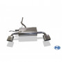 Silent rear duplex stainless steel 1x145x65mm type 59 for DACIA DUSTER 4x4 FACELIFT