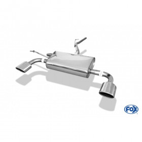 Silencieux arrière duplex inox 1x115x85mm type 32 pour DACIA DUSTER 4x4 FACELIFT (2013-)