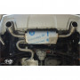 Silencieux arrière duplex inox 1x90mm type 16 pour DACIA DUSTER 4x4 FACELIFT (2013-)