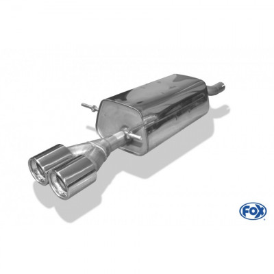 2x80mm type 13 stainless steel silent for DACIA LOGAN BERLINE