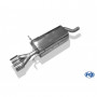 Silencieux arrière inox 2x80mm type 13 pour DACIA LOGAN BERLINE