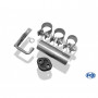 2x80mm type 13 stainless steel silent for DACIA LOGAN BERLINE