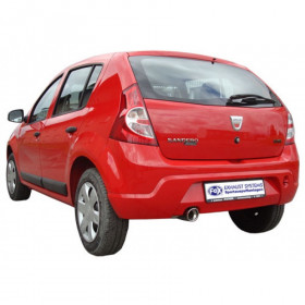 1x90mm type 17 stainless steel exhaust tip for DACIA SANDERO