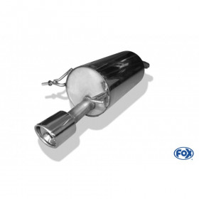 Silent stainless steel rear 1x90mm type 17 for DACIA SANDERO