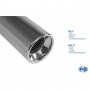 Silencieux arrière inox 1x90mm type 13 pour DACIA SANDERO